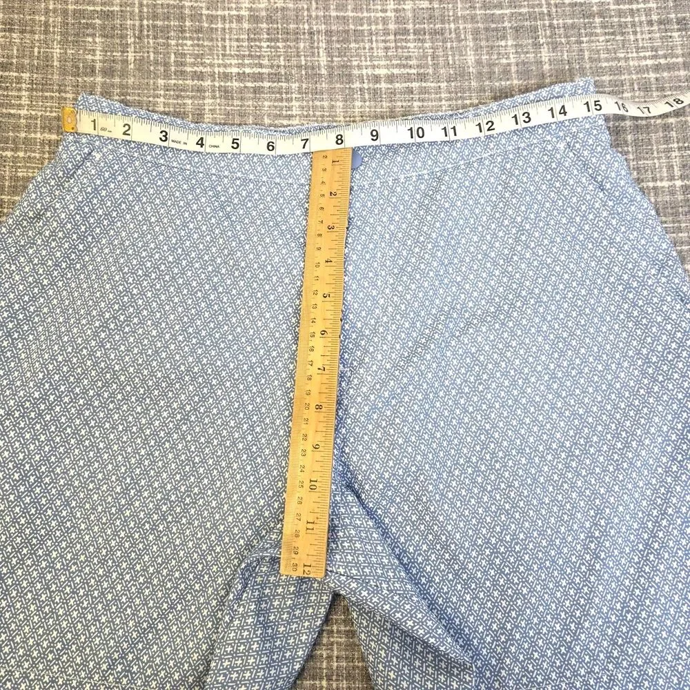 Abercrombie & Fitch Woven Mesh Lined Swim Shorts Men's - SEE MEAS Blue/Geomet